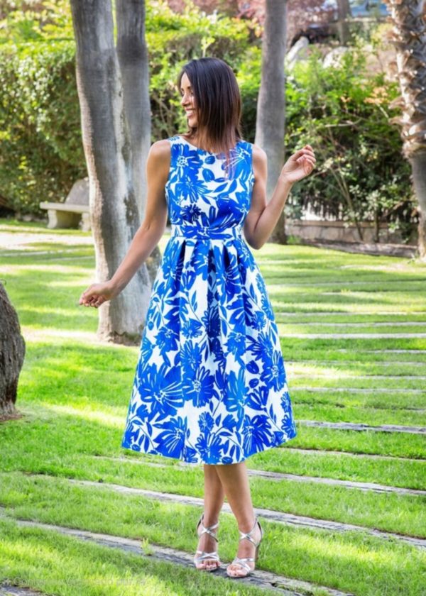 Vestido de fiesta estampado