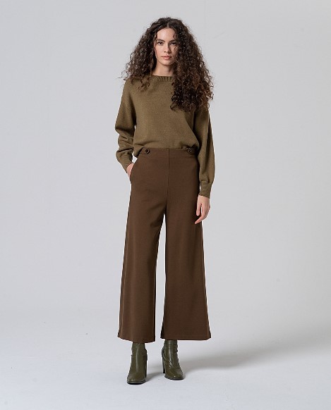 Pantalon amplio Kaki