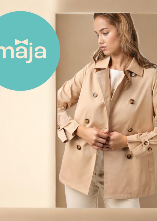 Trench mujer cruzada